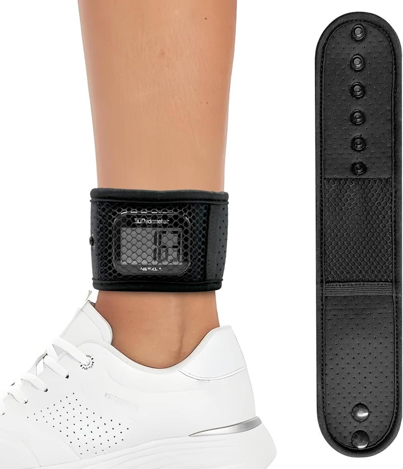 NESKLA Ankle Straps for Fitness Trackers, Soft Adjustment Pedometer Ankle Band Compatible with Fitbit, Breathable Mesh Sports Ankle Strap for Men and Women - Image 1
